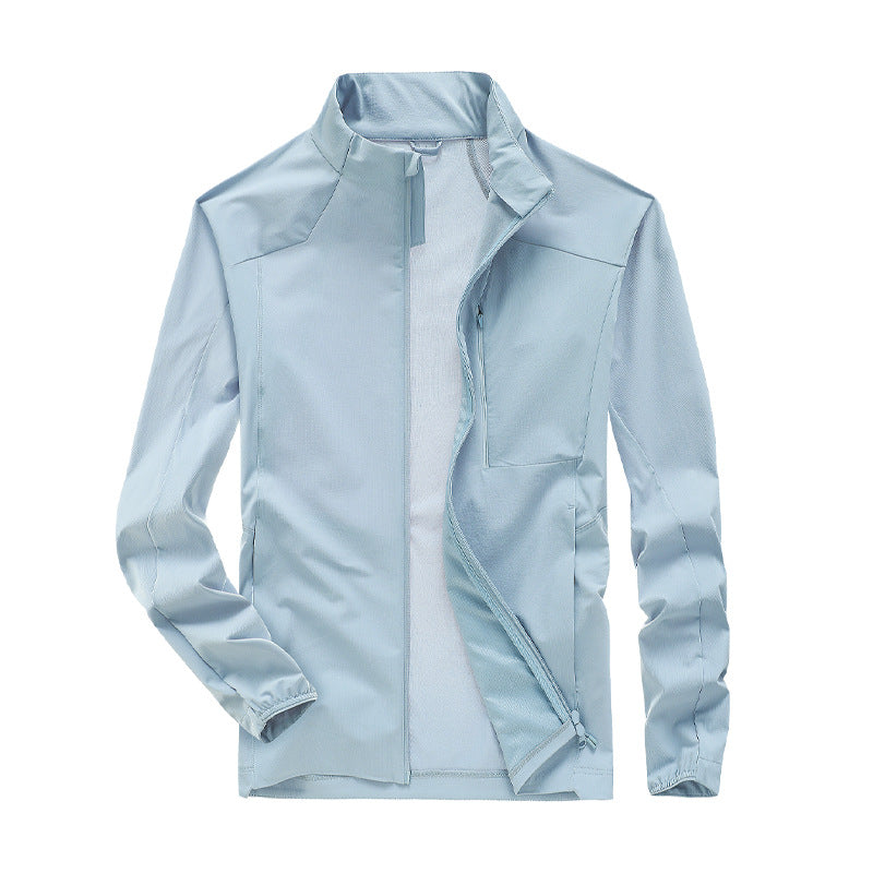 Herren Technische Softshell-Jacke mit hohem Stehkragen, atmungsaktiver Membran & minimalistischen Reißverschlusstaschen Drune
