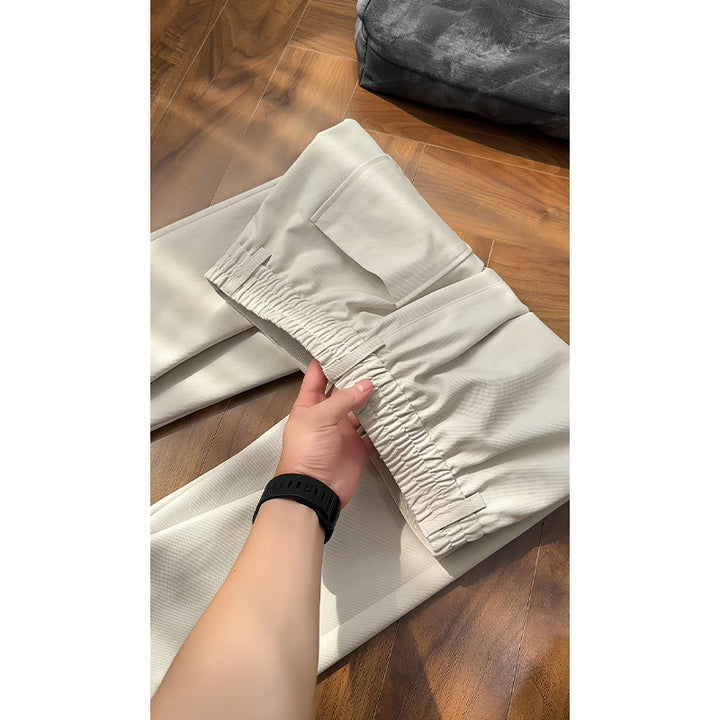Damen Elegante und weit geschnittene Stoffhose Drune