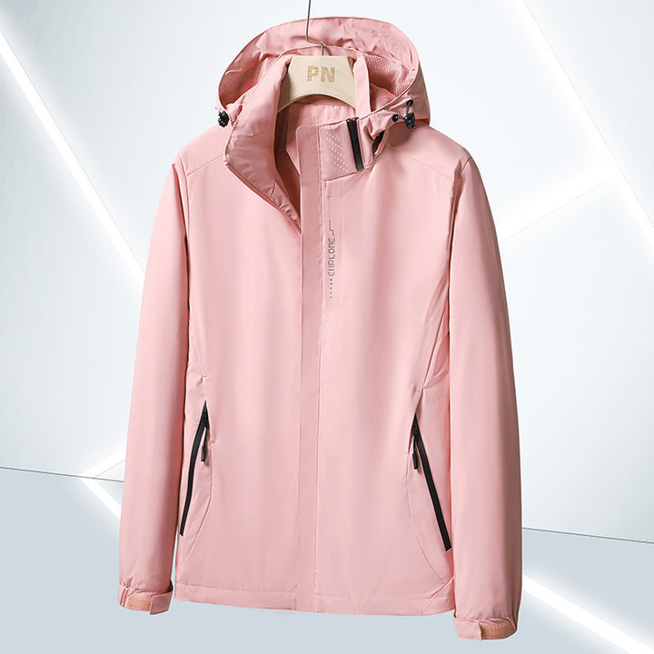 Herren Leichte Softshell-Funktionsjacke mit atmungsaktivem Meshfutter und verstellbarer Kapuze Drune