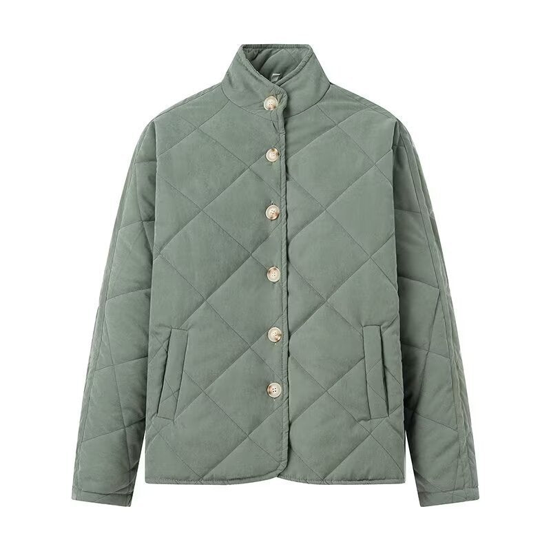 Damen Steppjacke mit modischem Stehkragen und praktischen Taschen Drune