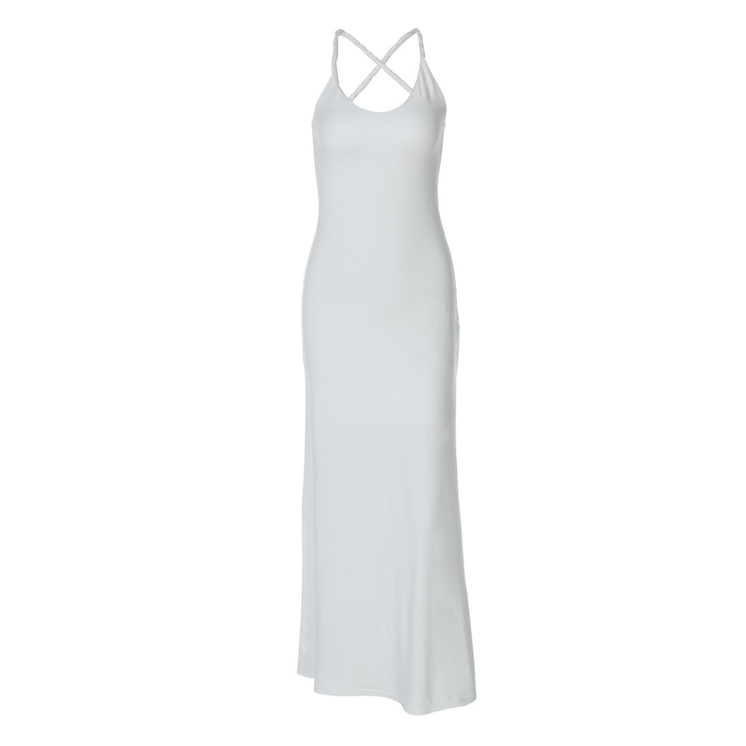 Damen Elegantes Maxikleid mit raffiniertem Schnitt Drune