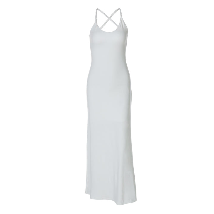 Damen Elegantes Maxikleid mit raffiniertem Schnitt Drune