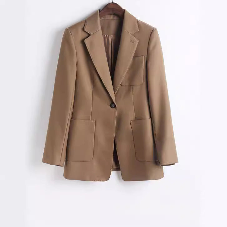Damen Modischer Blazer mit großen Taschen Drune