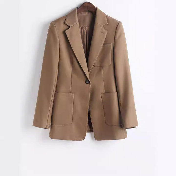 Damen Modischer Blazer mit großen Taschen Drune
