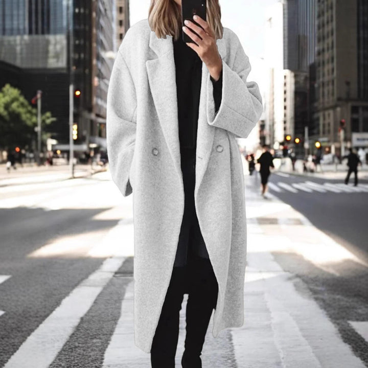 Damen Oversized Wollmantel Drune