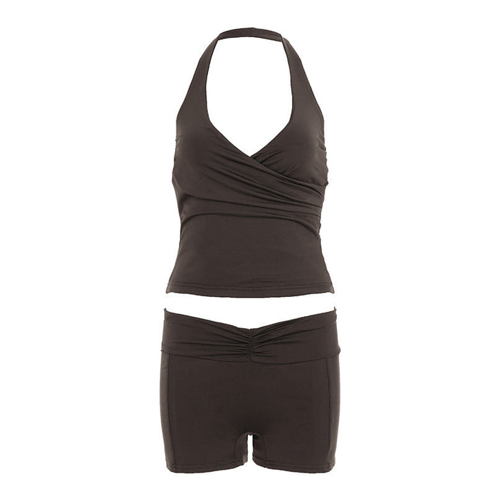 Damen sportliches Bikini-Set mit stylischem Schnitt und verstellbaren Trägern Drune