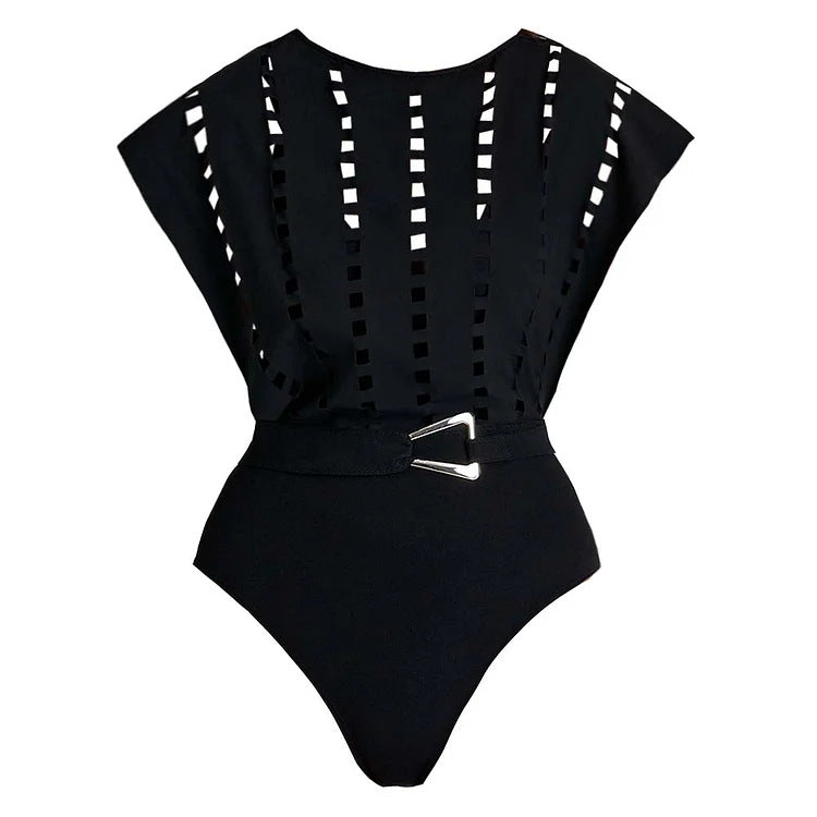 Damen Badeanzug mit elegantem Schnitt und modischen Details Drune