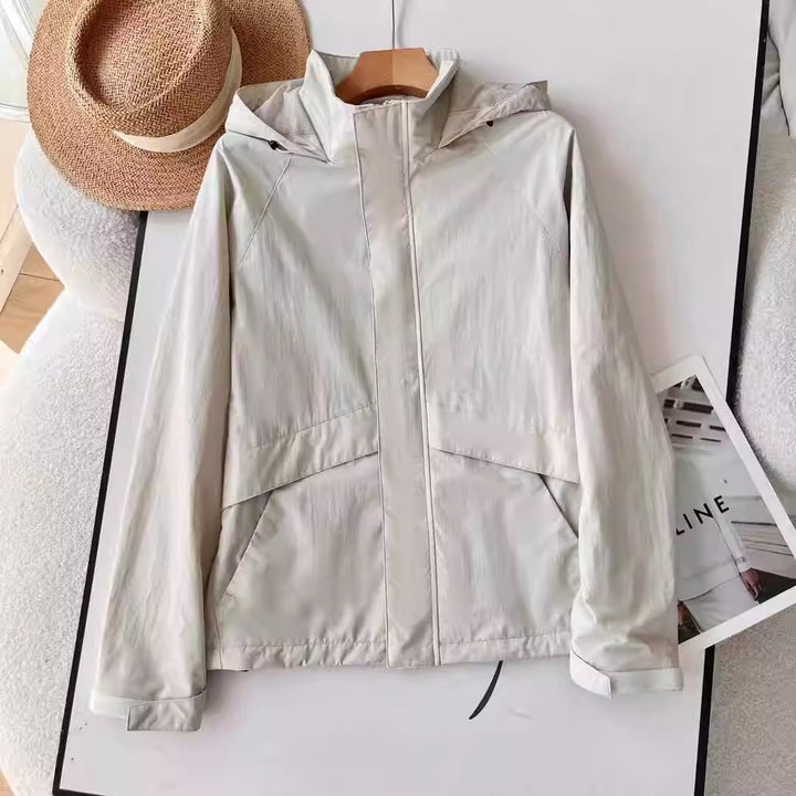 Herren Leichte Übergangsjacke mit Kapuze Drune