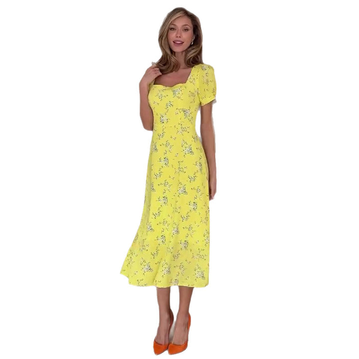Damen Sommerkleid mit floralen Mustern Drune