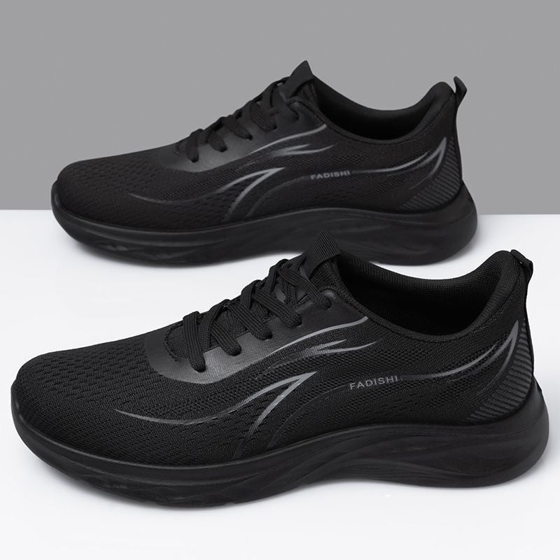 Herren Atmungsaktive Strick-Laufschuhe mit Komfortdämpfung und rutschfester Sohle Drune