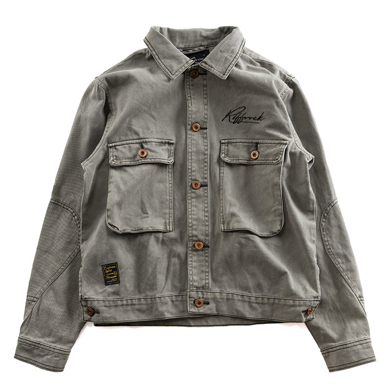 Herren Multifunktionale Utility-Jacke mit Brusttaschen Drune