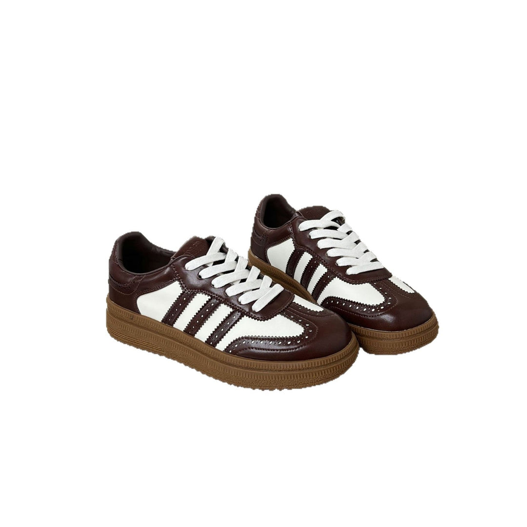 Damen sportliche Retro-Sneakers mit klassischem Design und atmungsaktiver Oberkonstruktion Drune