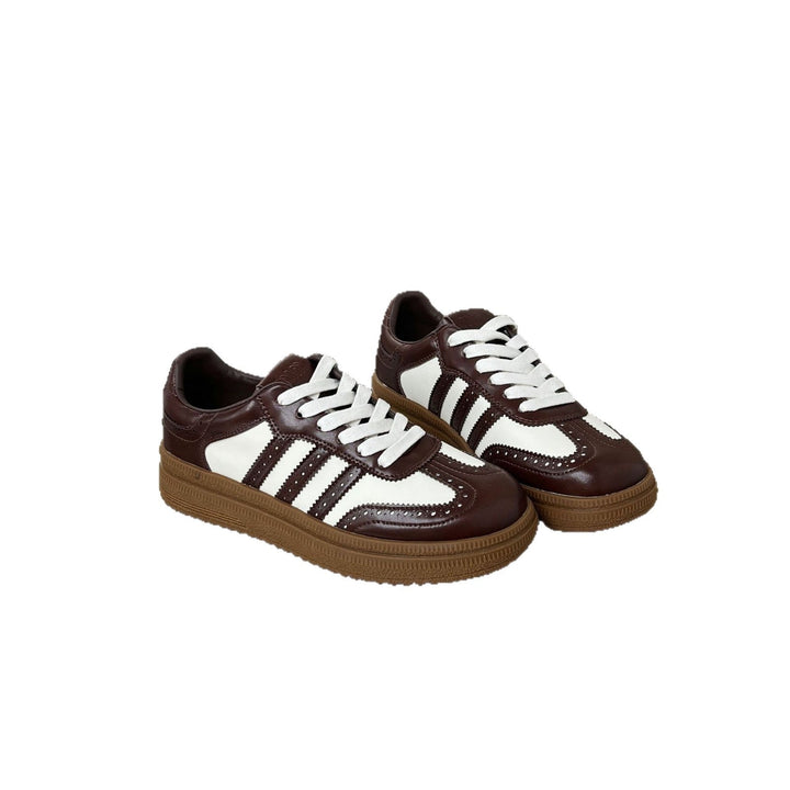 Damen sportliche Retro-Sneakers mit klassischem Design und atmungsaktiver Oberkonstruktion Drune