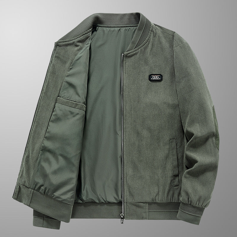 Herren Modische Cordjacke mit komfortablem Innenfutter Drune