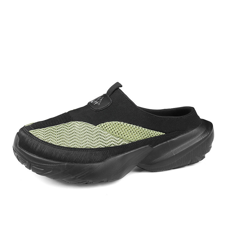 Unisex Slip-On Clog-Sneaker mit dicker Profilsohle und atmungsaktivem Mesh-Oberschuh Drune