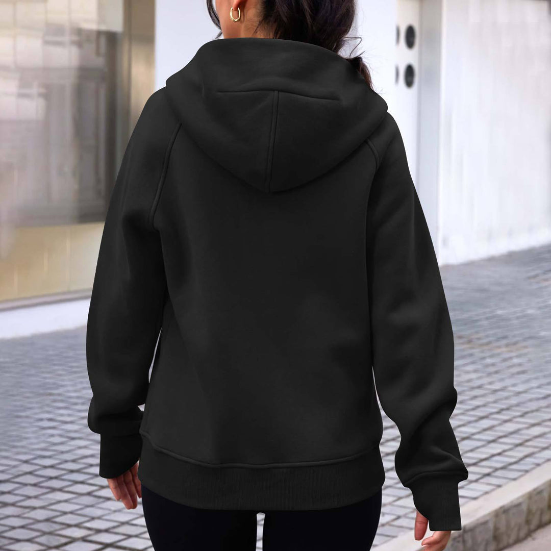 Damen lässige Kapuzenjacke mit praktischen Taschen und modernem Schnitt Drune