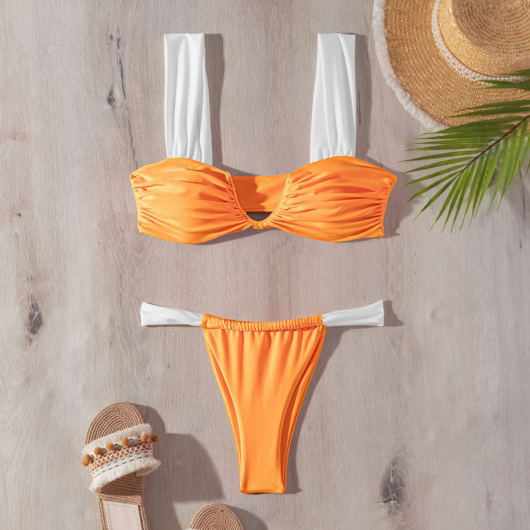 Damen Push-Up Bikini mit Rüschendetails Drune