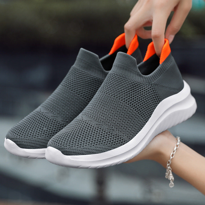 Unisex nan atmungsaktive Strick-Schlupfsneaker mit ergonomischem Memory-Fußbett Drune