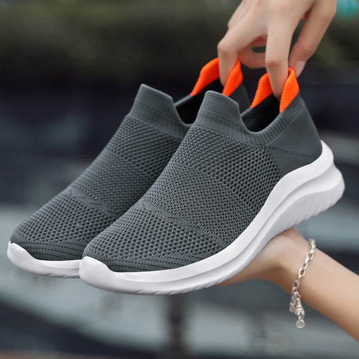 Unisex nan atmungsaktive Strick-Schlupfsneaker mit ergonomischem Memory-Fußbett Drune