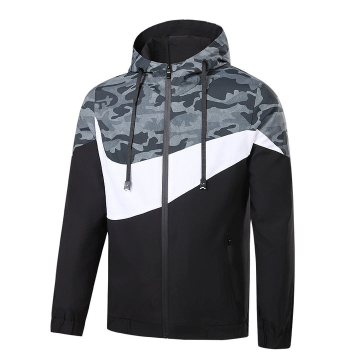 Herren Sportliche Übergangsjacke mit Camouflage-Design Drune