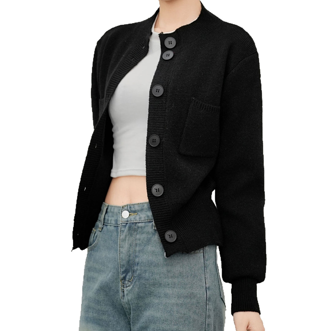 Damen Strickjacke mit praktischen Taschen und Knopfverschluss Drune