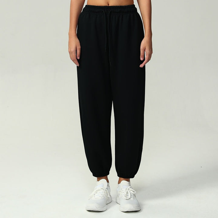 Damen nan atmungsaktive Performance-Joggerhose mit hohem Komfortbund, verstellbarem Kordelzug und elastischen Schlauchbündchen Drune