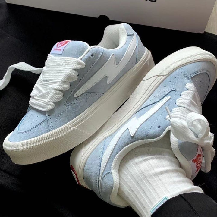 Damen Sportliche Sneaker mit hochwertiger Wildleder- und Mesh-Kombination Drune
