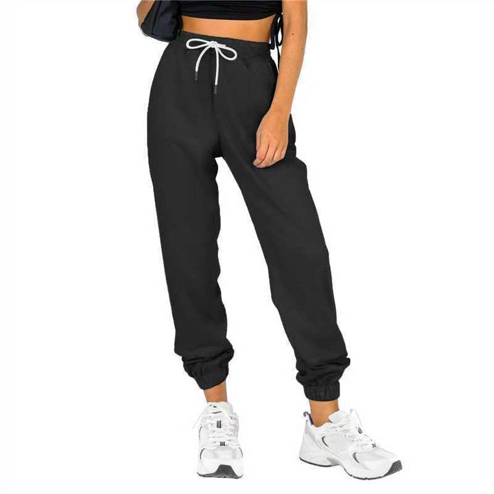 Damen Sportliche Sweatpants mit praktischem Kordelzug und elastischem Bund Drune