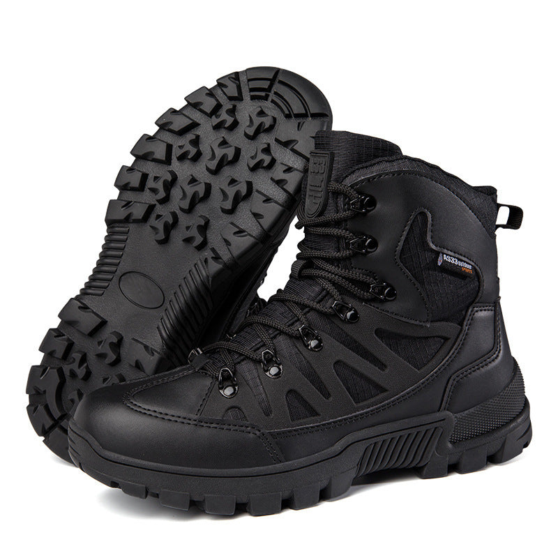 Damen robuste Wanderstiefel mit griffiger Profilsohle Drune