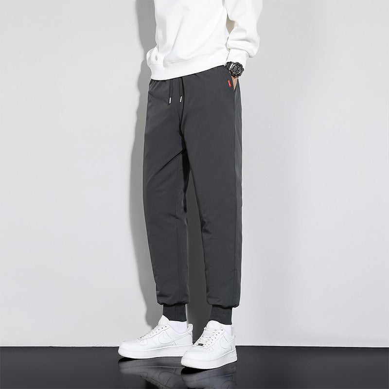 Herren Gerade geschnittene Jogginghose mit Tunnelzug, Seitentaschen & elastischem Bund Drune