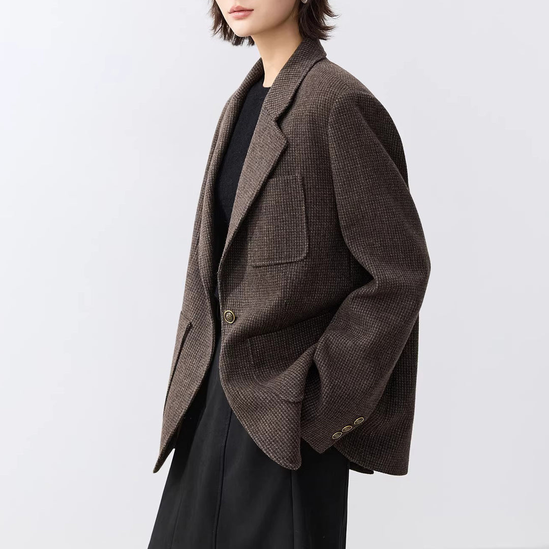 Damen Elegante oversized Jacke mit strukturiertem Design Drune