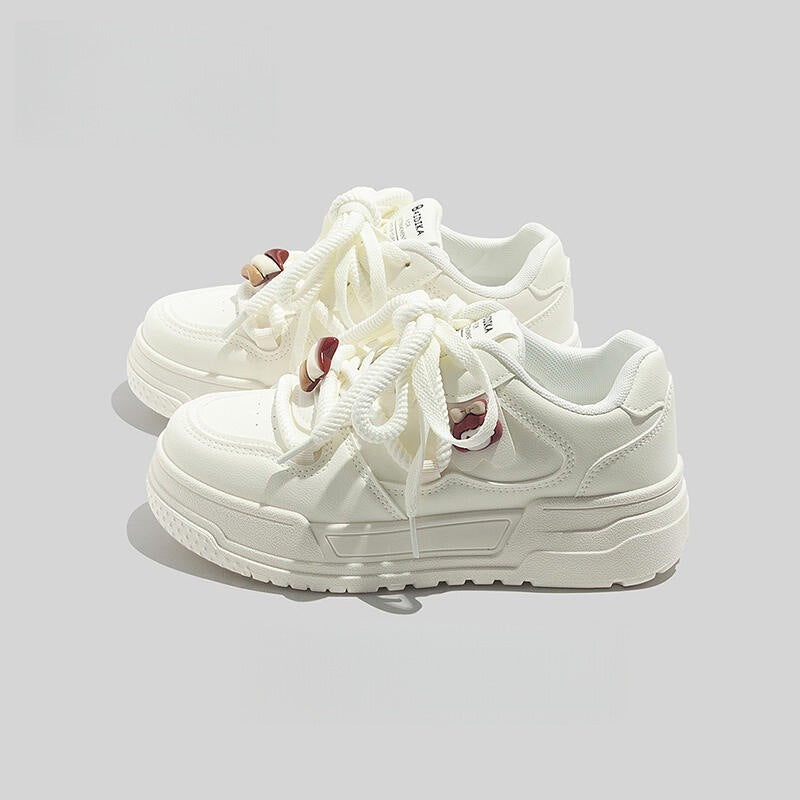 Damen Modische Sneakers mit einzigartigen Schnürdetails und verstärkter Sohle Drune