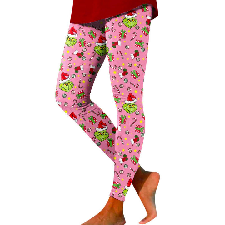 Damen Gemusterte Weihnachtsleggings Drune
