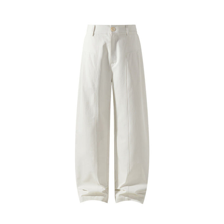 Damen Elegante Hochtaillierte Stoffhose Drune