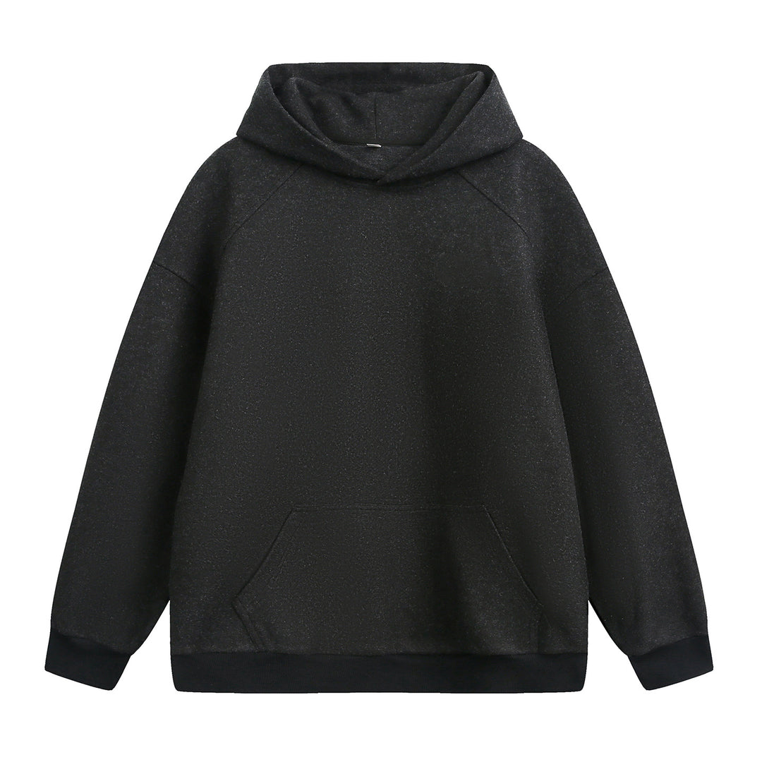 Unisex Schlichter Oversize-Kapuzenpullover aus French-Terry mit Kängurutasche Drune