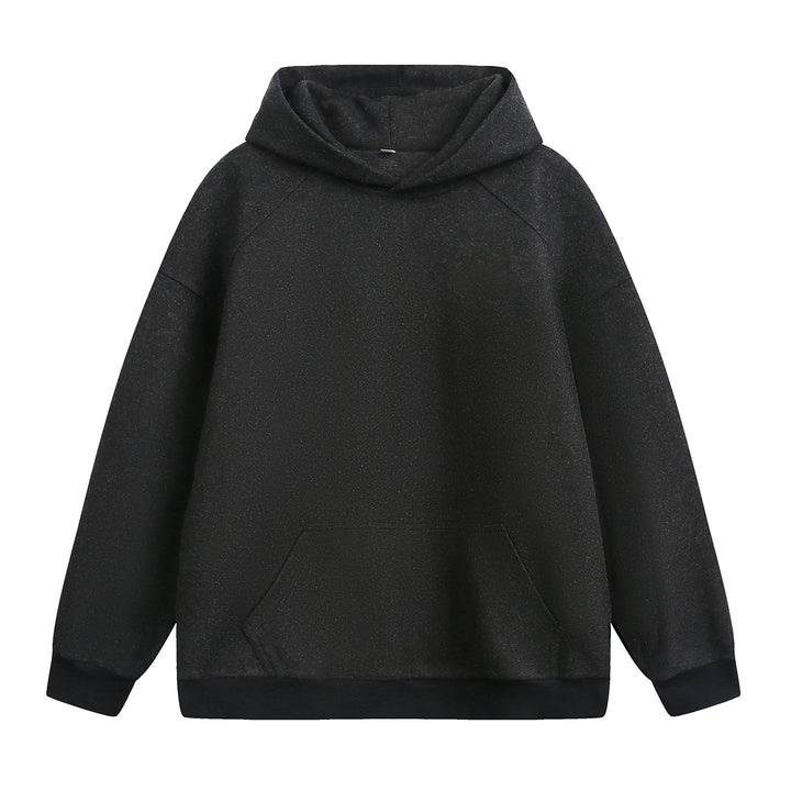 Unisex Schlichter Oversize-Kapuzenpullover aus French-Terry mit Kängurutasche Drune
