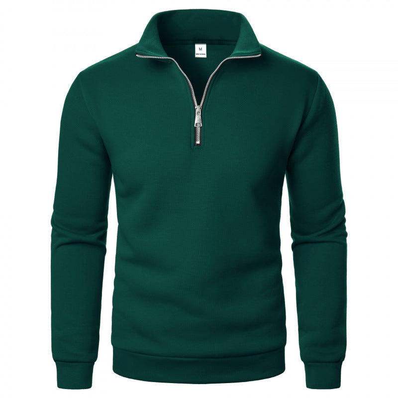 Herren Sportlicher Sweatpullover mit Stehkragen Drune