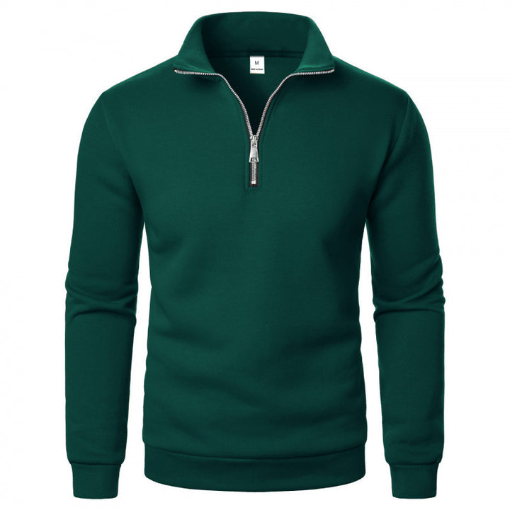 Herren Sportlicher Sweatpullover mit Stehkragen Drune