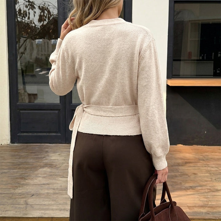 Damen Elegantes Wickeloberteil Drune