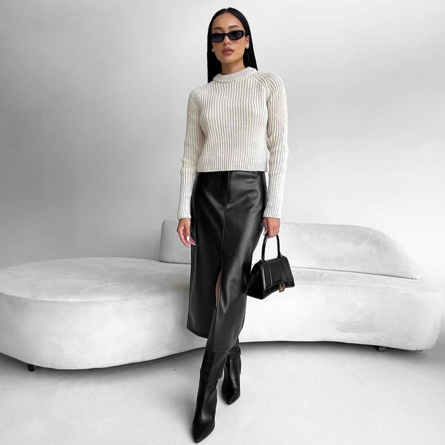 Damen Midi Rock Drune
