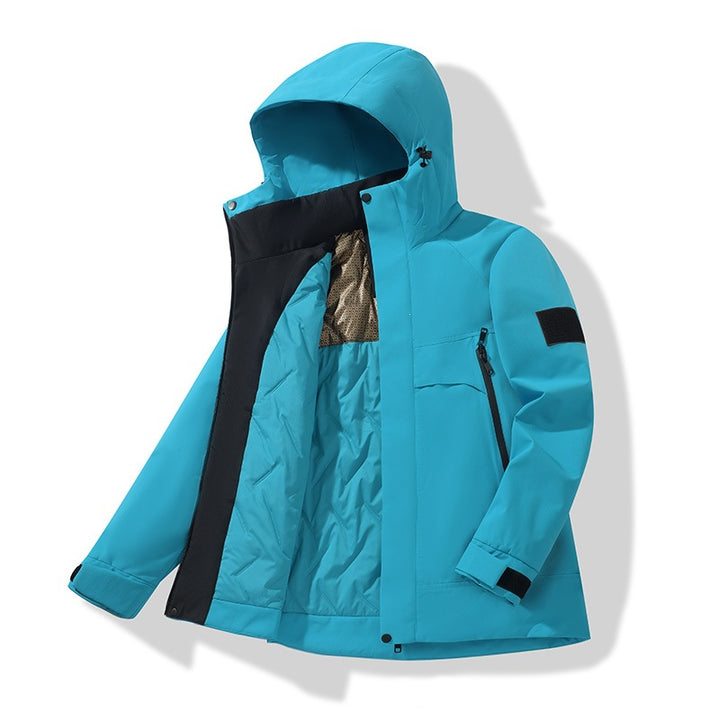 Unisex Isolierte Softshell-Parka mit abnehmbarer Kapuze und Thermofutter Drune