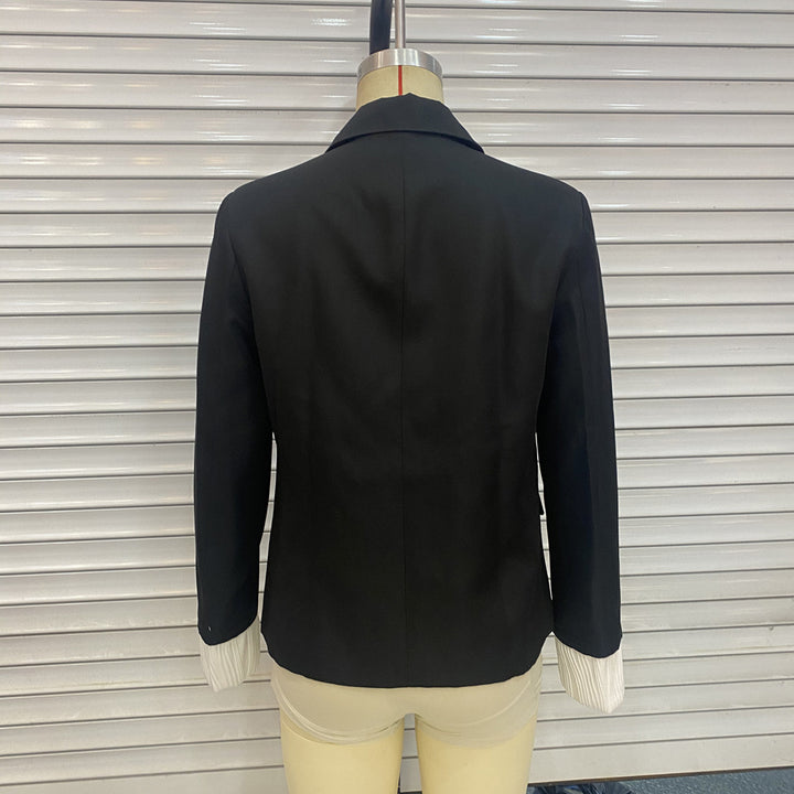 Damen nan taillierter Blazer mit Kordelzugdetail und plissierten Manschetten Drune