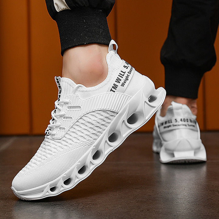 Unisex Performance-Sneaker mit innovativer gelochter Luftsohle und gestricktem Obermaterial Drune