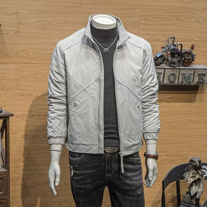 Herren Kurze Steppjacke mit hohem Kragen Drune