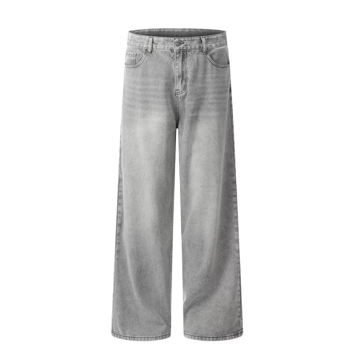 Damen Weitgeschnittene Jeans mit hohen Taillenbund Drune