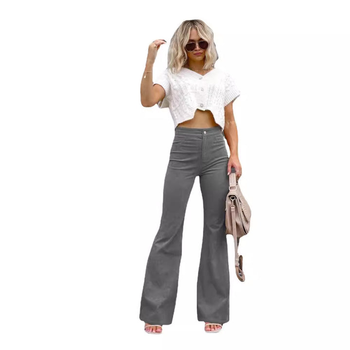 Damen Flared Jeans mit hohem Bund und figurformendem Schnitt Drune