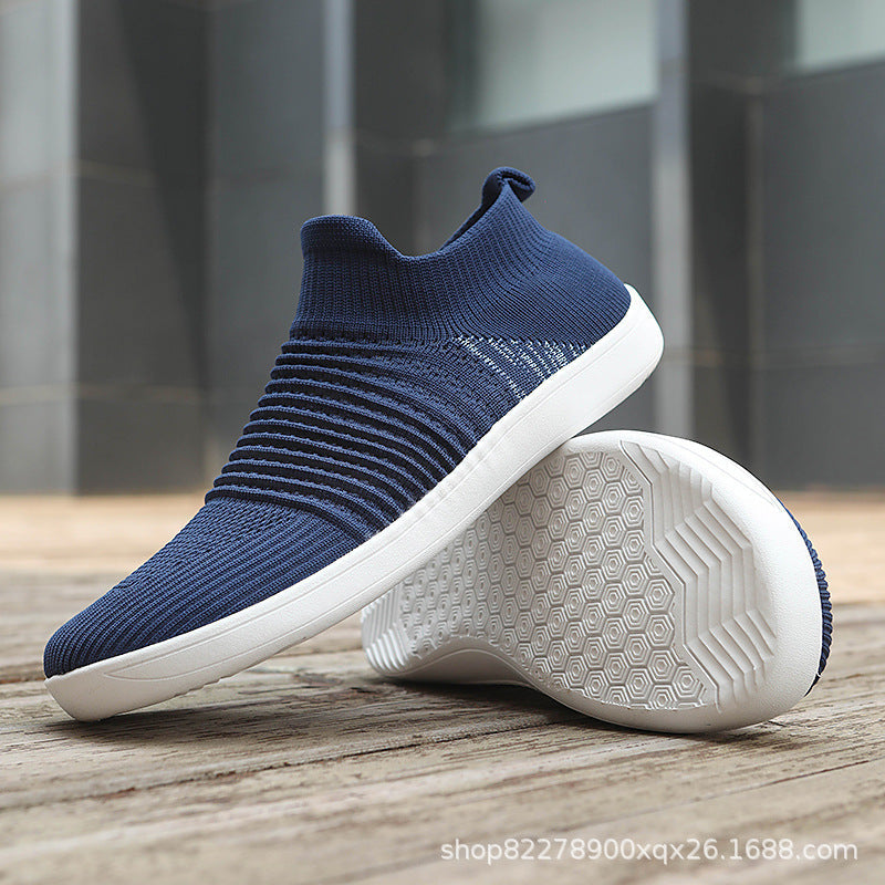 Unisex nan sockenähnlicher Stricksneaker mit elastischem Schaft und rutschfester Gummisohle Drune