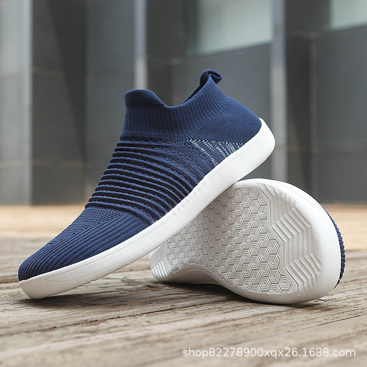 Unisex nan sockenähnlicher Stricksneaker mit elastischem Schaft und rutschfester Gummisohle Drune