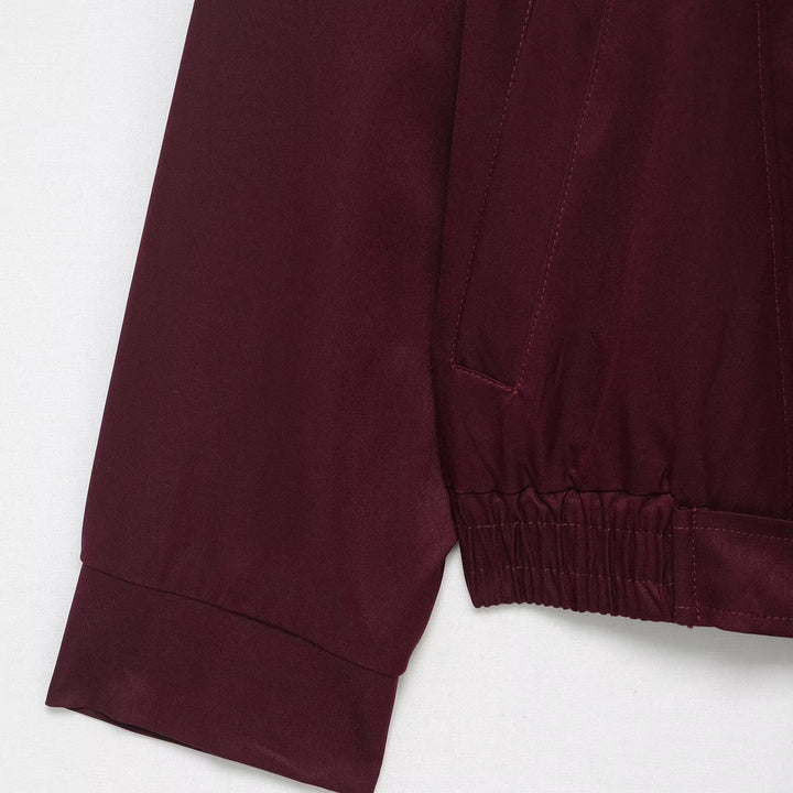 Damen modische Übergangsjacke mit seitlichem Reißverschluss und taillierbarem Kordelzug Drune