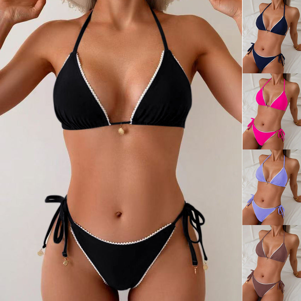 Damen Triangel-Bikini mit eleganten Rüschendetails Drune